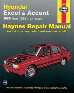 Hyundai Excel and Accent, 1986 1998 by J. H. Haynes, Mike Stubblefield 