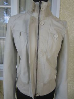 Armani Exchange Womens Leather Jacket Size Small NWOT