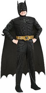   Dark Knight Rises Deluxe Muscle Costume S M L Child Mask Cape Belt