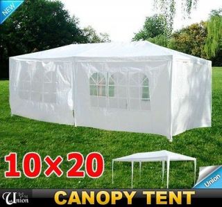   10‘x 20’ White Party Tent Wedding Canopy Gazebo With 6 Side Walls