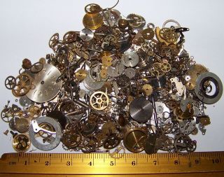 Any Amount GEARS Vintage Antique STEAMPUNK Old Pocket Watch Parts Mix 