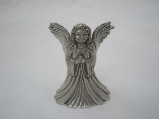 Seagull Canada Celestial Angel Pewter Candle Taper Holder 1 3/4 High