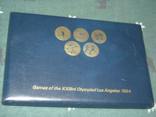 Olympic Los Angeles 1984 Sports Token Holder Coin Pouch Display