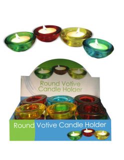 24 Units of Choice of glass votive candle holder New Bulk Wholesale 