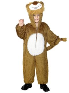 Childrens Lion Zoo Jungle Fancy Dress Costume Kids Book Week Outfit 