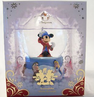 NIB Disney Fantasia Sorcerers Apprentice Mickey the Mouse Snowglobe 