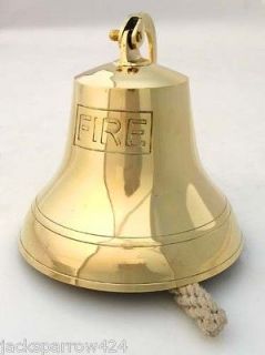 BRASS FIRE BELL ~ FIRE ENGRAVED BELL ~ FIREMAN TRUCK BELL ~ BELL 