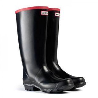   Mens Original Wellington Farmers Knee Length Fashion Boots Black