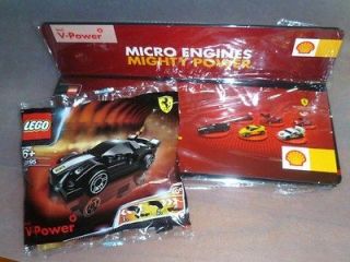   Lego Shell V Power 30195 Ferrari FXX black racer + display tray