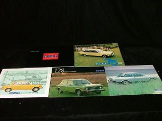 pc Set Fiat 131 2 Door Coupe 128 Sales Brochure