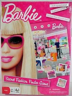 2010 Barbie Doll SECRET FASHION Finder Game New NRFB #4341
