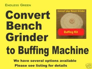 Kit to convert Bench grinder to buffing machine Kit A