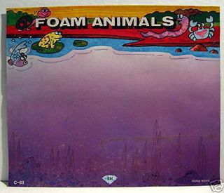 Foam Animals Gumball Vending Machine Card Old Stock