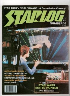   Magazine #14 Star Wars Matte Painter Ellenshaw, Skylab, Virgil Finlay