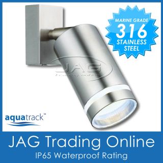 316 STAINLESS STEEL GU10 ADJUSTABLE/SWIVEL OUTDOOR EXTERIOR WALL DOWN 