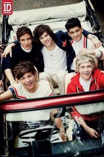 ONE DIRECTION POSTER Niall Zayn Liam Harry Louis   Car Pose   OFFICIAL 