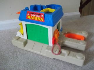 VINTAGE Fisher Price Little People FLOATING MARINA w/ BOAT Replacement