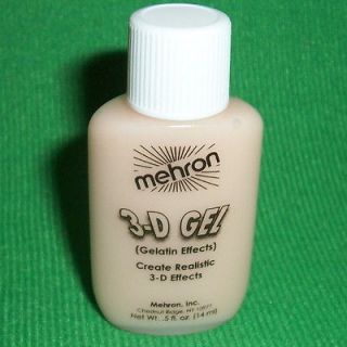 Flesh 3 D Gel Mehron Profesional FX Makeup Special Stage Effects 