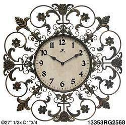Fleur de Lis Wall Clock By Infinity Instruments