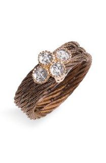 Charriol Celtique Gold, Diamond & Bronze Ring Jewelry