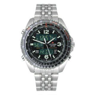 Citizen Mens JQ8006 53E Ana Digi Chronograph Bracelet Watch: Watches 