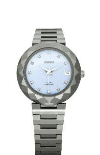   Blue Mother of Pearl Tungsten Bracelet Date Watch Watches 