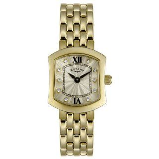 Rotary Womens LB02445/09 Gold Tone Stainless Steel Watch: Watches 