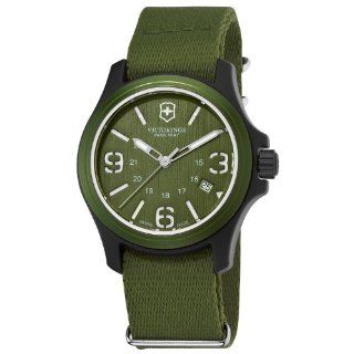 Victorinox Swiss Army Mens 241514 Original Green Dial and Strap Watch 
