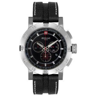   Collection Chronograph Black Leather Watch: Watches: 