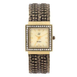 Jules Jurgensen Womens A182AY Antique Crystal Accented Watch Watches 