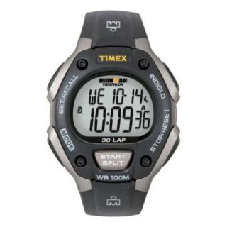 Timex Unisex Ironman 30 Lap Full Color Black/Silver Watches  