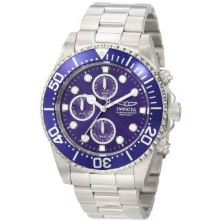Invicta Mens 1769 Pro Diver Collection Chronograph Watch: Watches 
