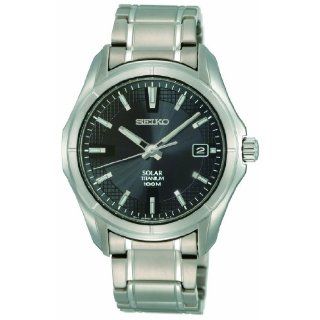 Seiko Mens SNE141 Titanium Watch Watches 