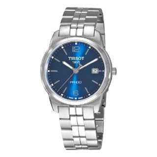 Tissot Mens T0494101104701 PR 100 Blue Dial Bracelet Watch: Watches 