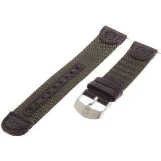 Timex Mens Q7B805 Expedition Sport Genuine Leather 20mm Olive Green 