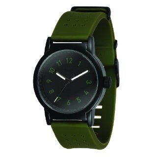 Vestal Mens ALPU005 Alpha Bravo Rubber Army Green Polyurethane Watch 