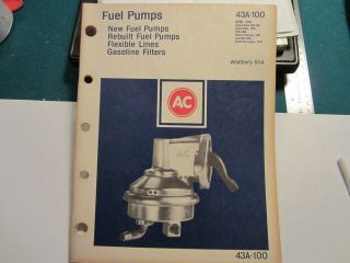 1978 AC fuel pump flexible line gas filter catalog