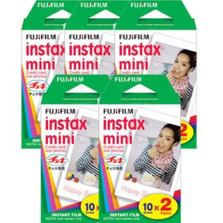 Fujifilm Fuji Instant Mini Film For Instax Mini 7s, 50s 5 Pack 100 