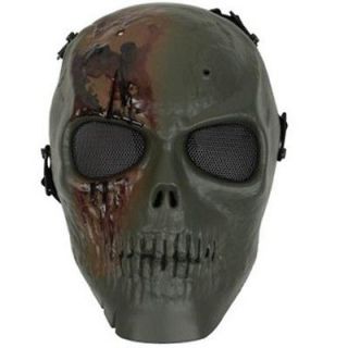 Skull Skeleton Army Airsoft Paintball BB Gun Full Face Game Protection 