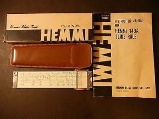 Hemmi Slide Rule Model 149A Tokyo Japan for Engineers & Incorporates