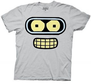 Futurama Bender Drunk TV Funny Adult Large T Shirt