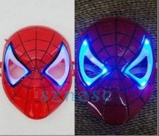 Cool Spiderman LED Light Mask For Children Fancy Dress Costume Party 