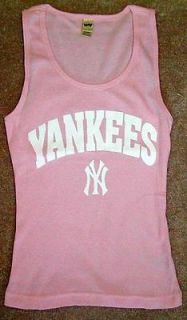 New York Yankees ladies pink Tank top ! shirt Womans L