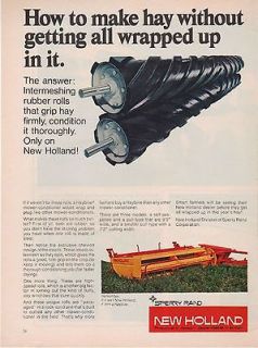 1971 New Holland Haybine Hay Mower Cutter Conditioner Farm Equipment 
