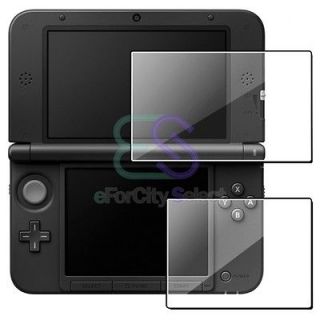 Clear Top+Bottom LCD Screen Protector Film Guard For Nintendo 3DS XL