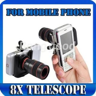 8x Zoom Optical Lens Telescope For Camera Mobile Phone Motorola Nokia