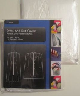 16 CLOTHES COVERS DRESS SUIT BAG COVER CLEAR PLASTIC FOR PROTECTING 