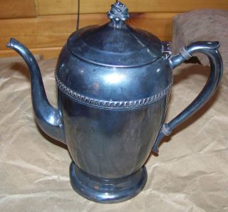 FB Rogers Silver Co. Vintage Silverplate 1883 Teapot Rose Lidded