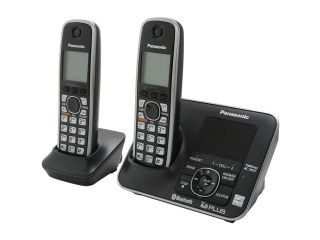 Panasonic KX TG7622B Link To Cell 1.9 GHz Digital DECT 6.0 2X Handsets 