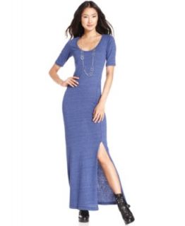 Nicole Richie for Impulse Dress, Short Sleeve V Neck Zigzag Striped 